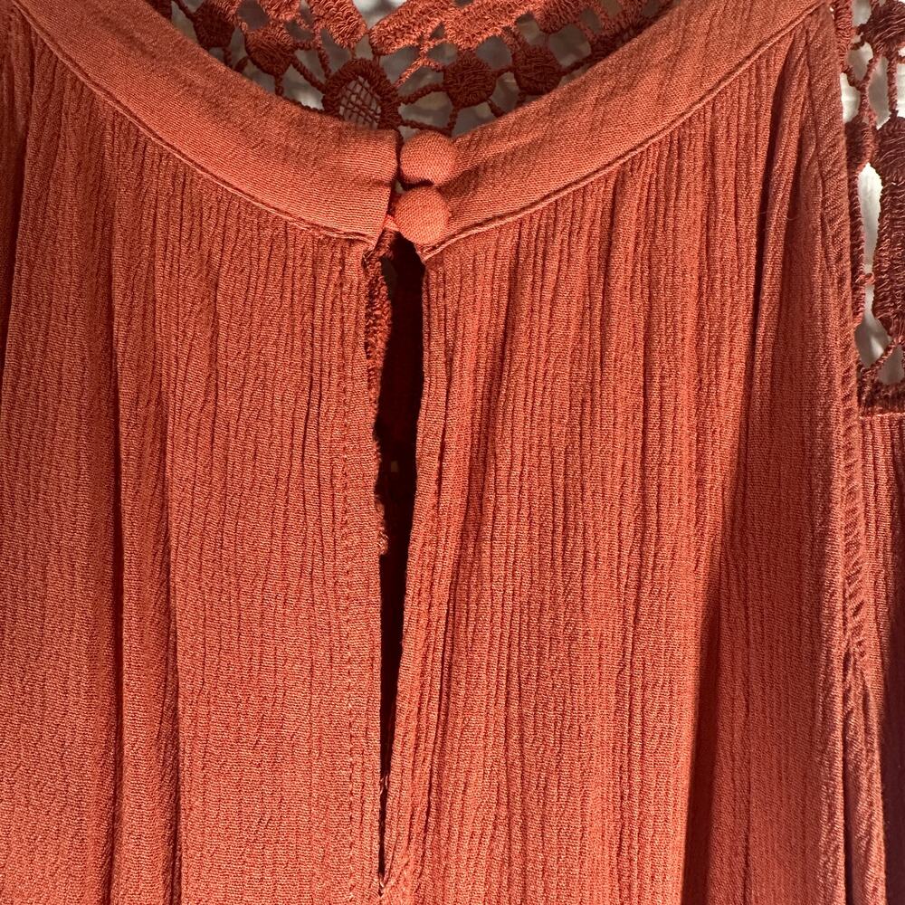Boho Beauty: Torrid Crochet Halter Tank – Burnt Orange – Size 5X - Picture 11 of 11